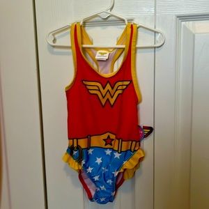 Toddler girl Wonder Woman bathing suit!  NWT!